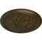 Ekena Millwork Luton Ceiling Medallion (Fits Canopies up to 1 1/8"), Hand-Painted Brass, 15 3/4"OD x 5/8"P CM16LUBRS - alternate 3